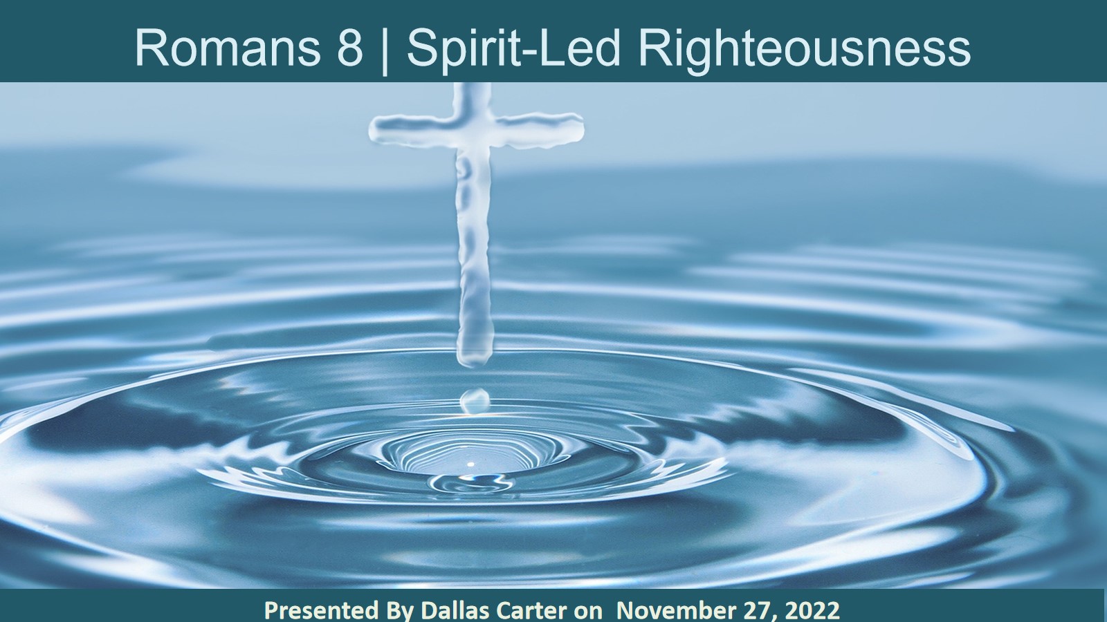 Spirit Led Righteousness