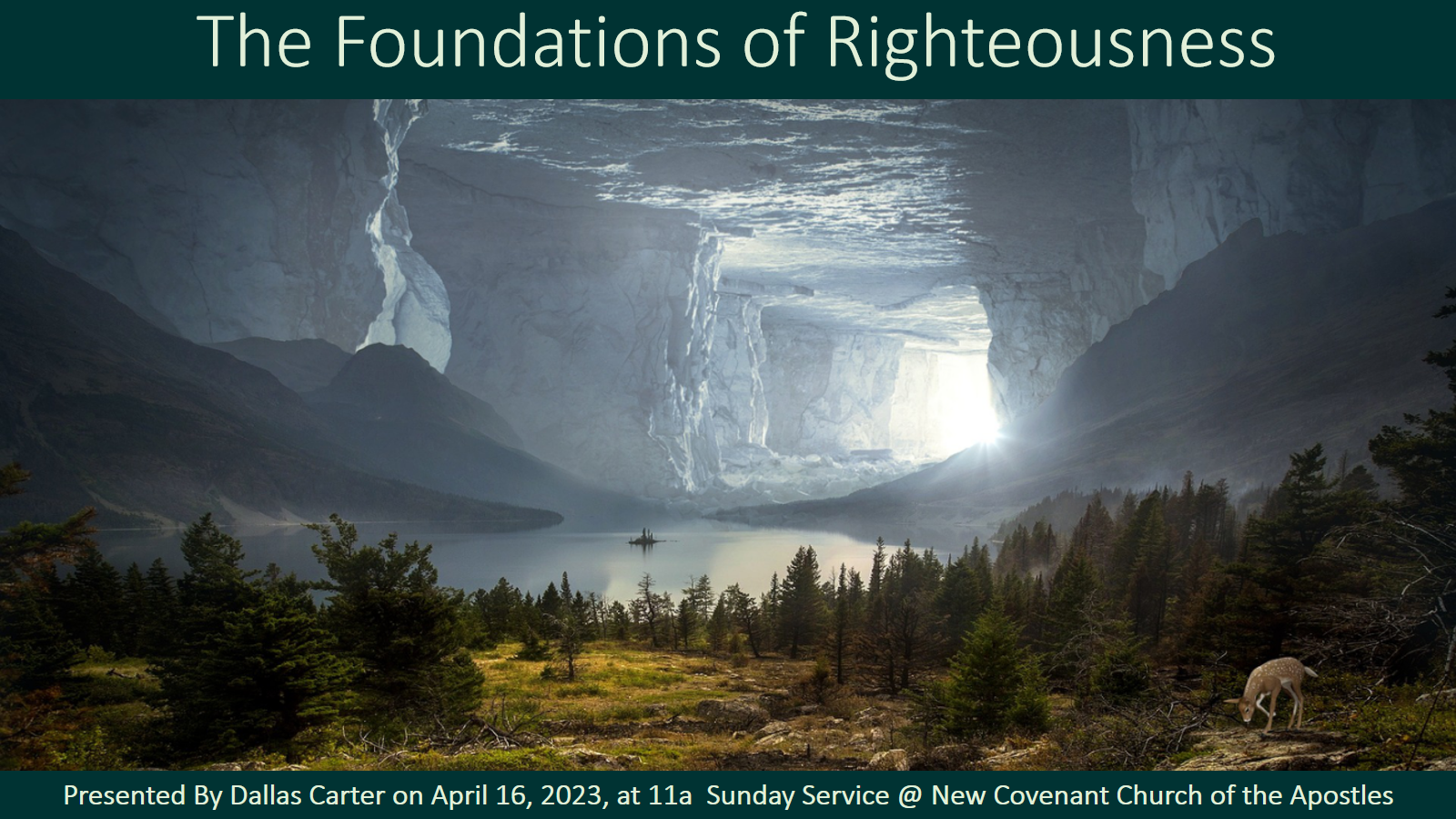 The Foundations of Righteousness